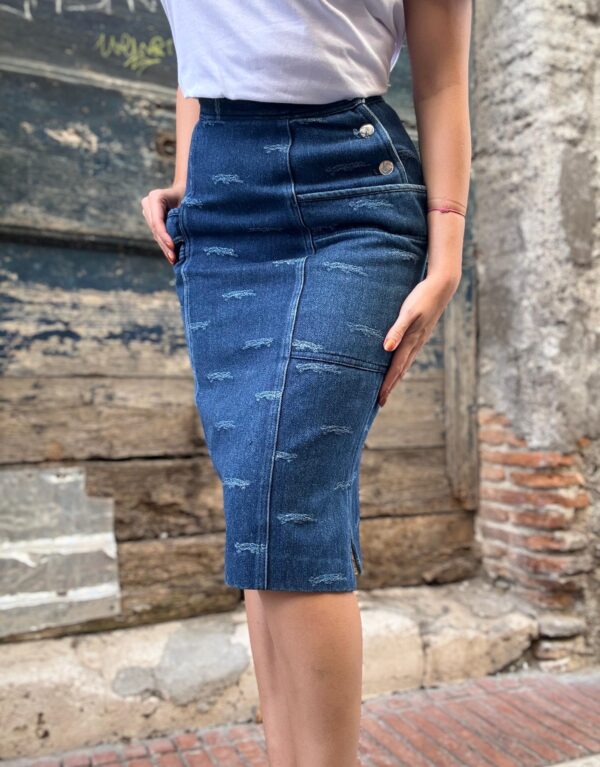 Gonna in denim Krizia