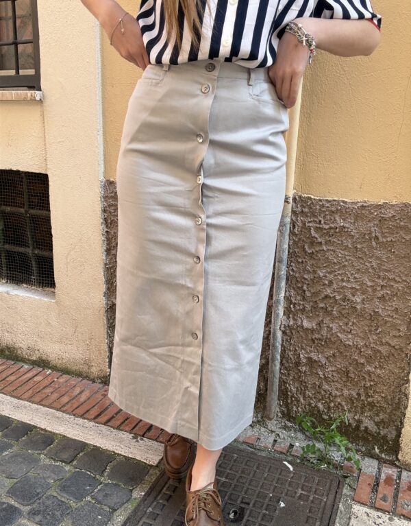 Gonna Grigia Ghiaccio