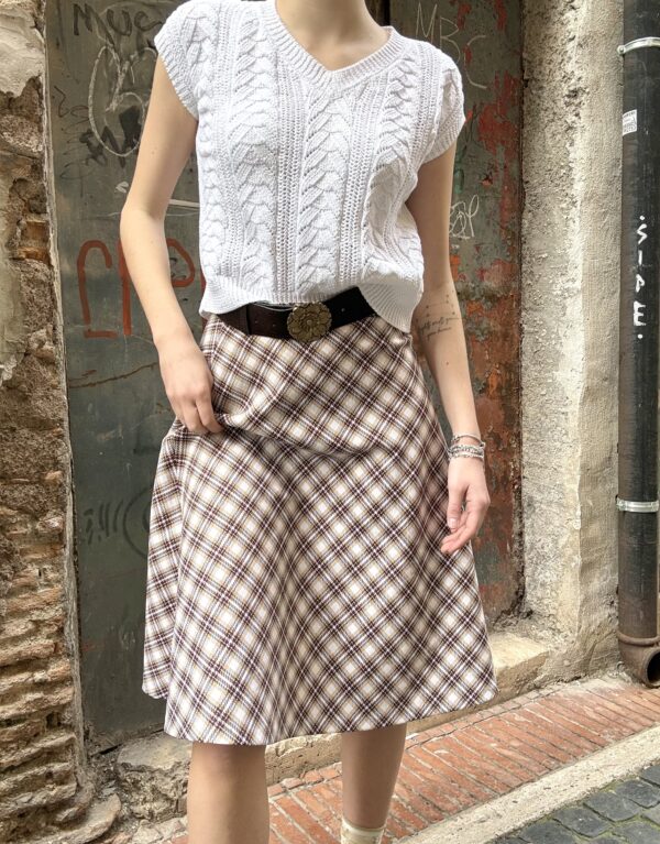 Gonna a quadri anni '70