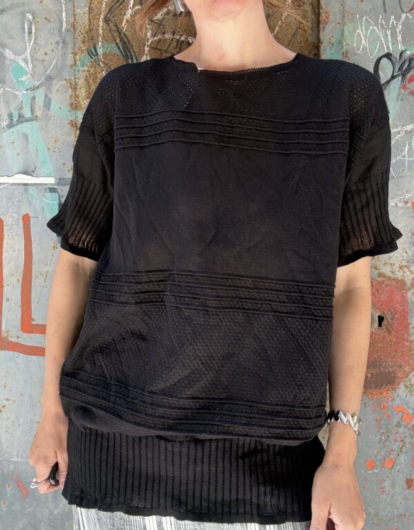 Maglia di filo nera