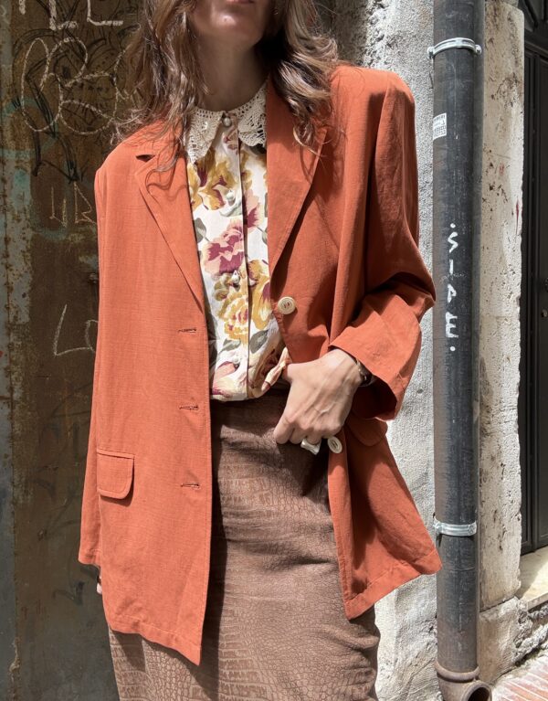 Giacca Color Mattone