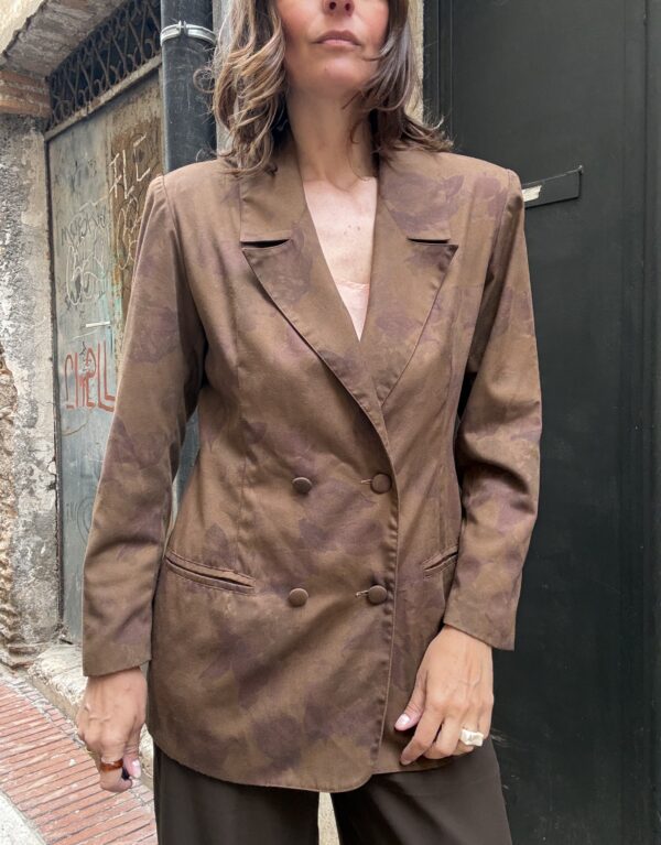 Giacca Marrone Fantasia