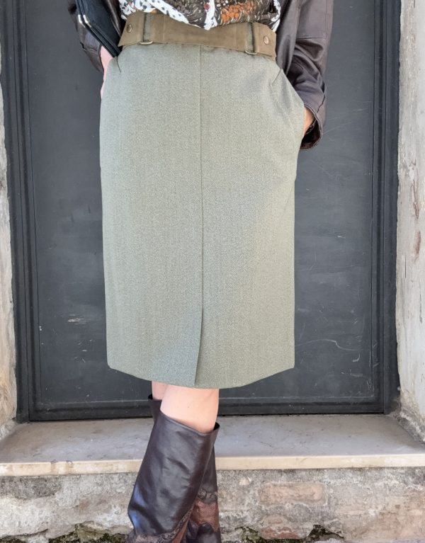 Gonna Midi Verde 🌿