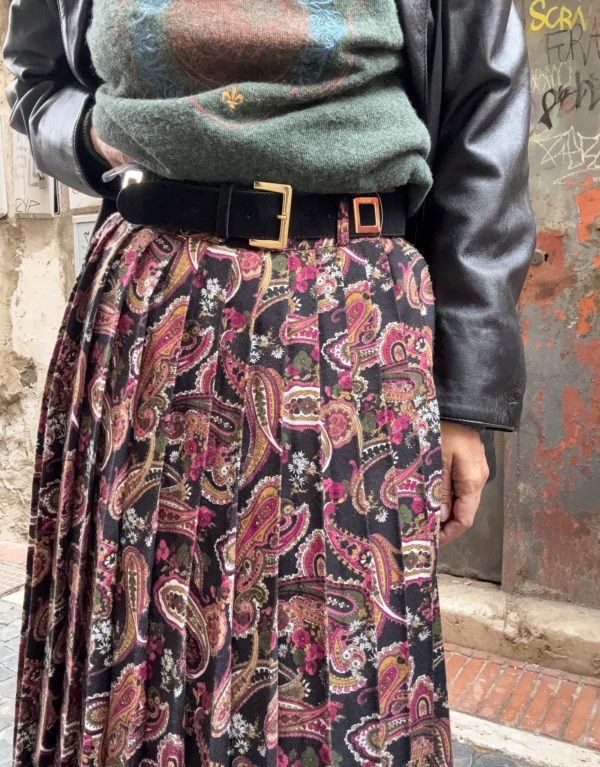 Gonna vintage fantasia paisley