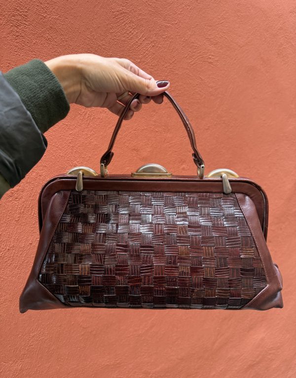 Borsa in vera pelle intrecciata 🤎