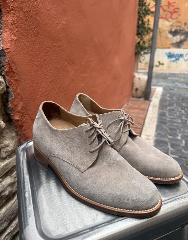 Bertulli – Scarpe stringate artigianali in camoscio