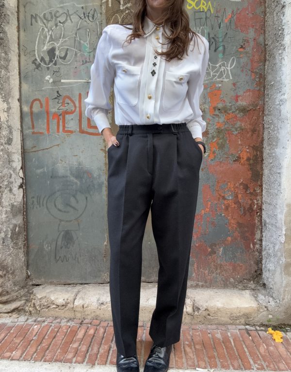 Pantaloni sartoriali in pura lana vergine – Taglia S/M