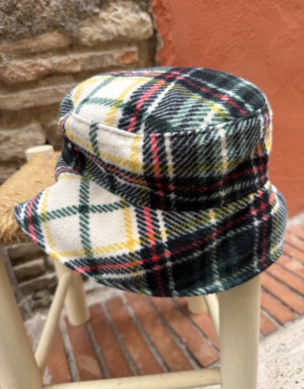 Cappello bucket vintage tartan scozzese